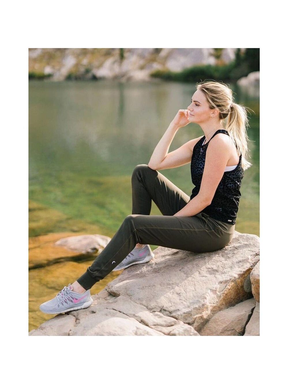 Zyia Active Sz S Ascend Jogger Pants Pull On Full Length In Olive Army Green